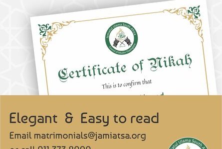 nikah certificate